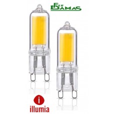 LAMPADINA ILLUMIA LED G9 2 W COVER VETRO BLISTER 2 PEZZI SERIE "MINI"